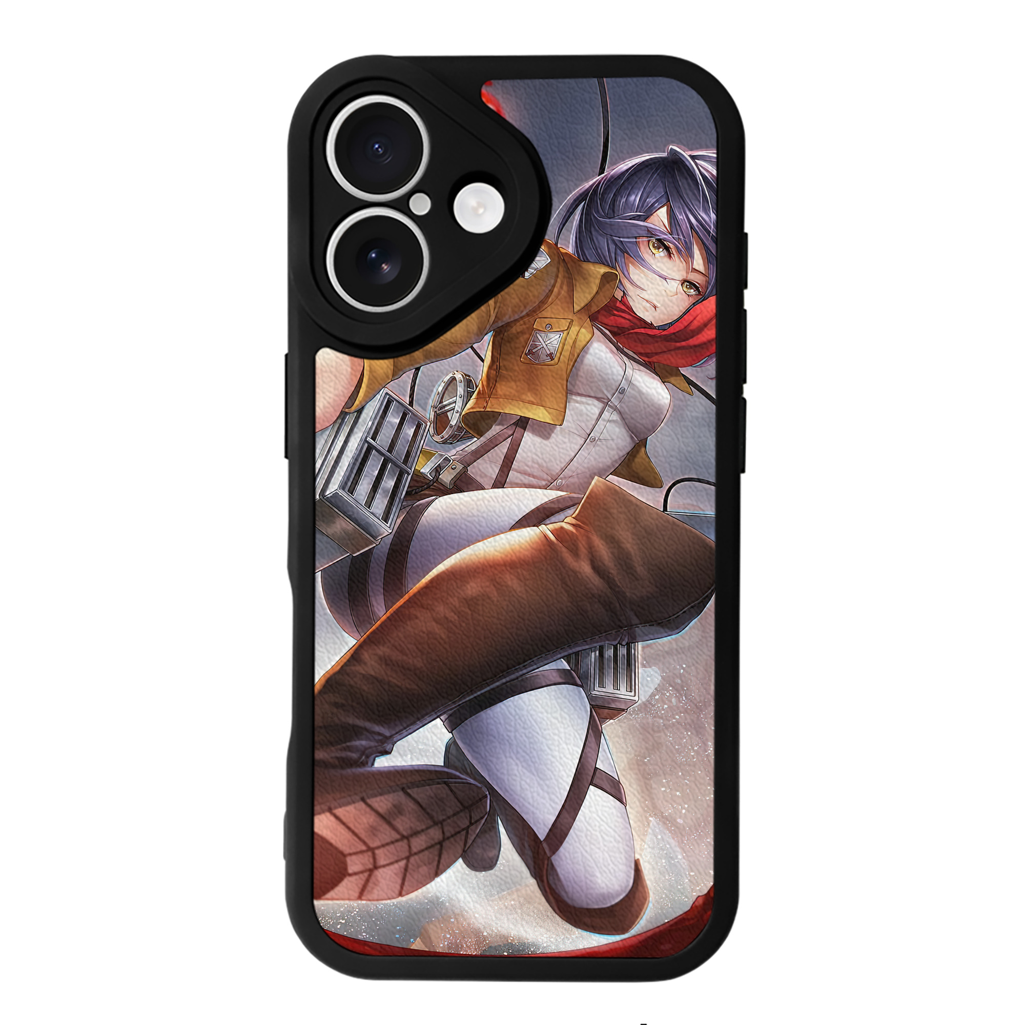 （画像用） 進撃の巨人 Attack on Titan 【iPhone 16シリーズ対応】シリコンスマホケース（レザー調） 材質：シリコン